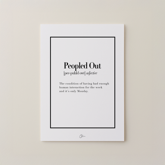 Peopled Out