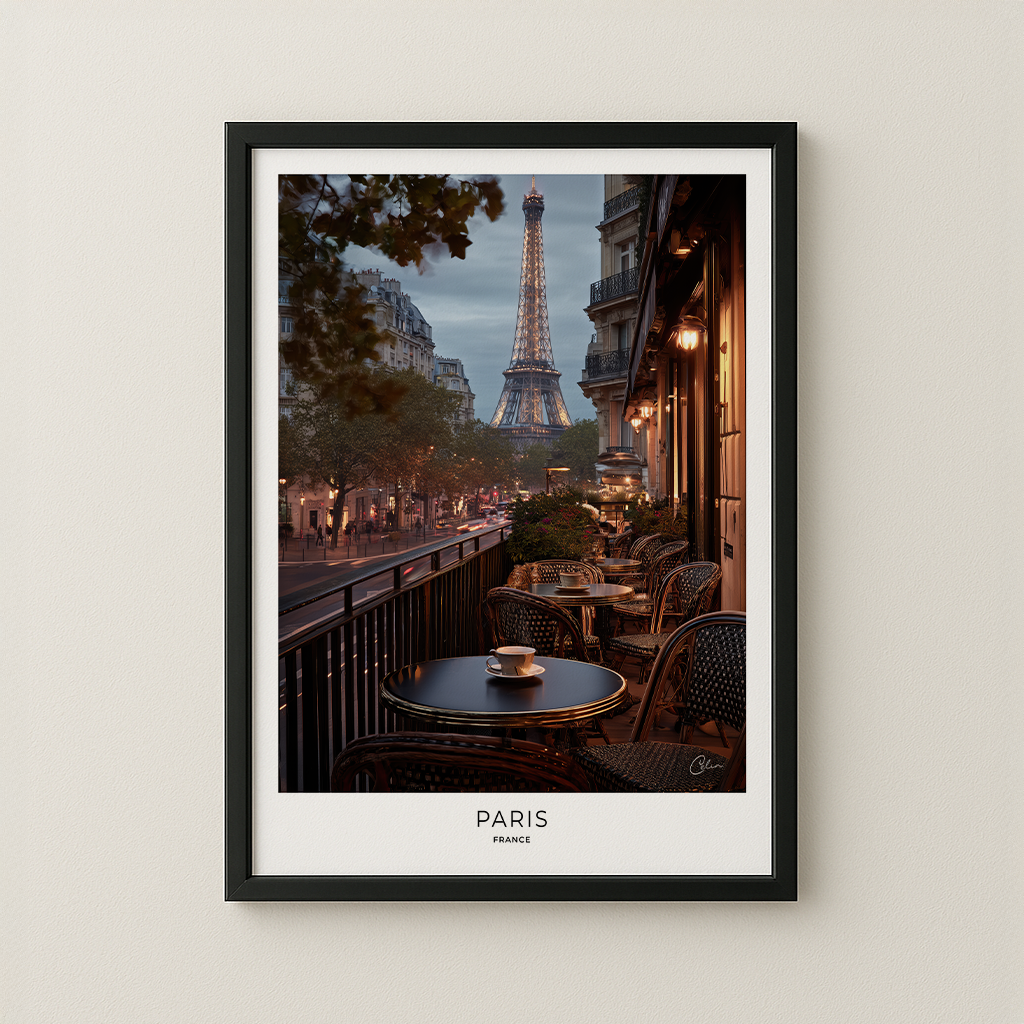 Framed architecture art print on a neutral wall, a limited edition piece from the Celin Art Architecture collection