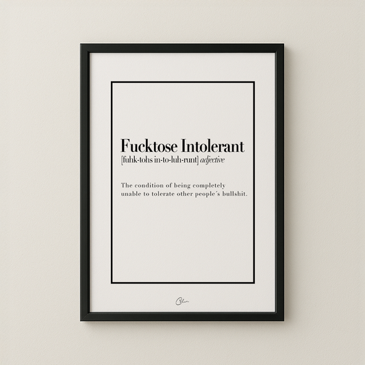 Fucktose Intolerant
