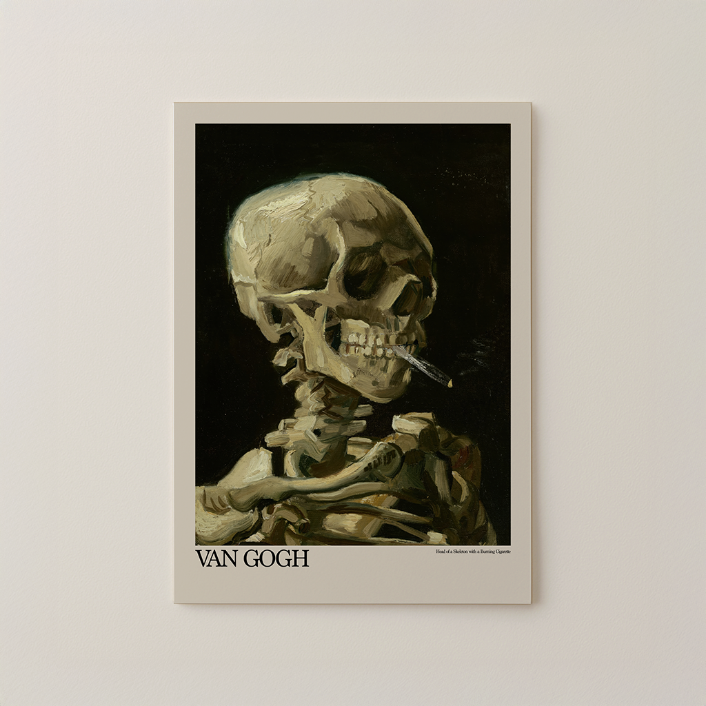 Head of a Skeleton with a Burning Cigarette