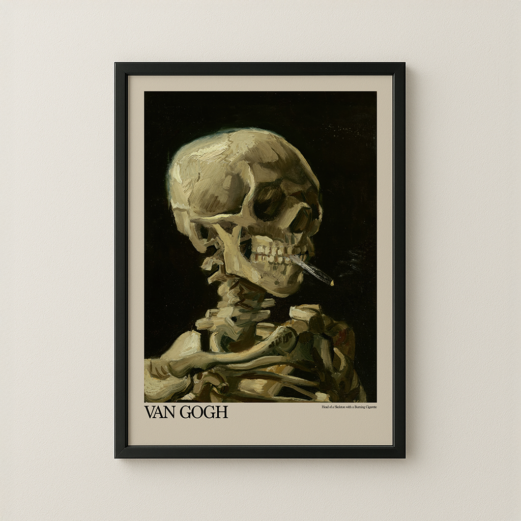 Head of a Skeleton with a Burning Cigarette