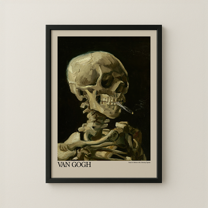 Head of a Skeleton with a Burning Cigarette