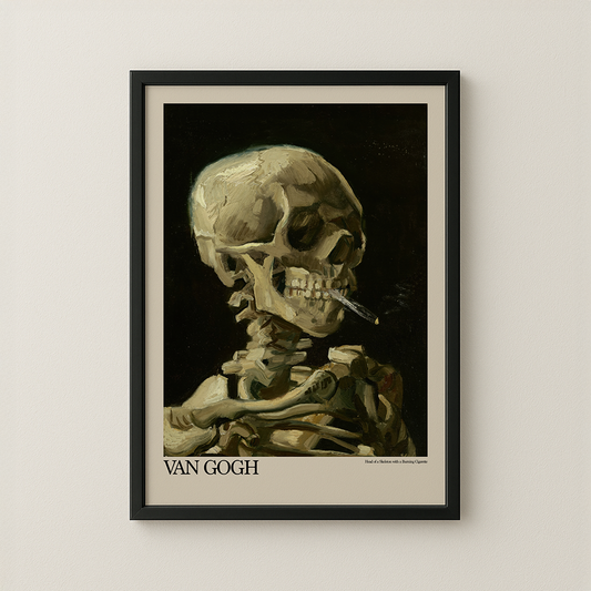 Head of a Skeleton with a Burning Cigarette